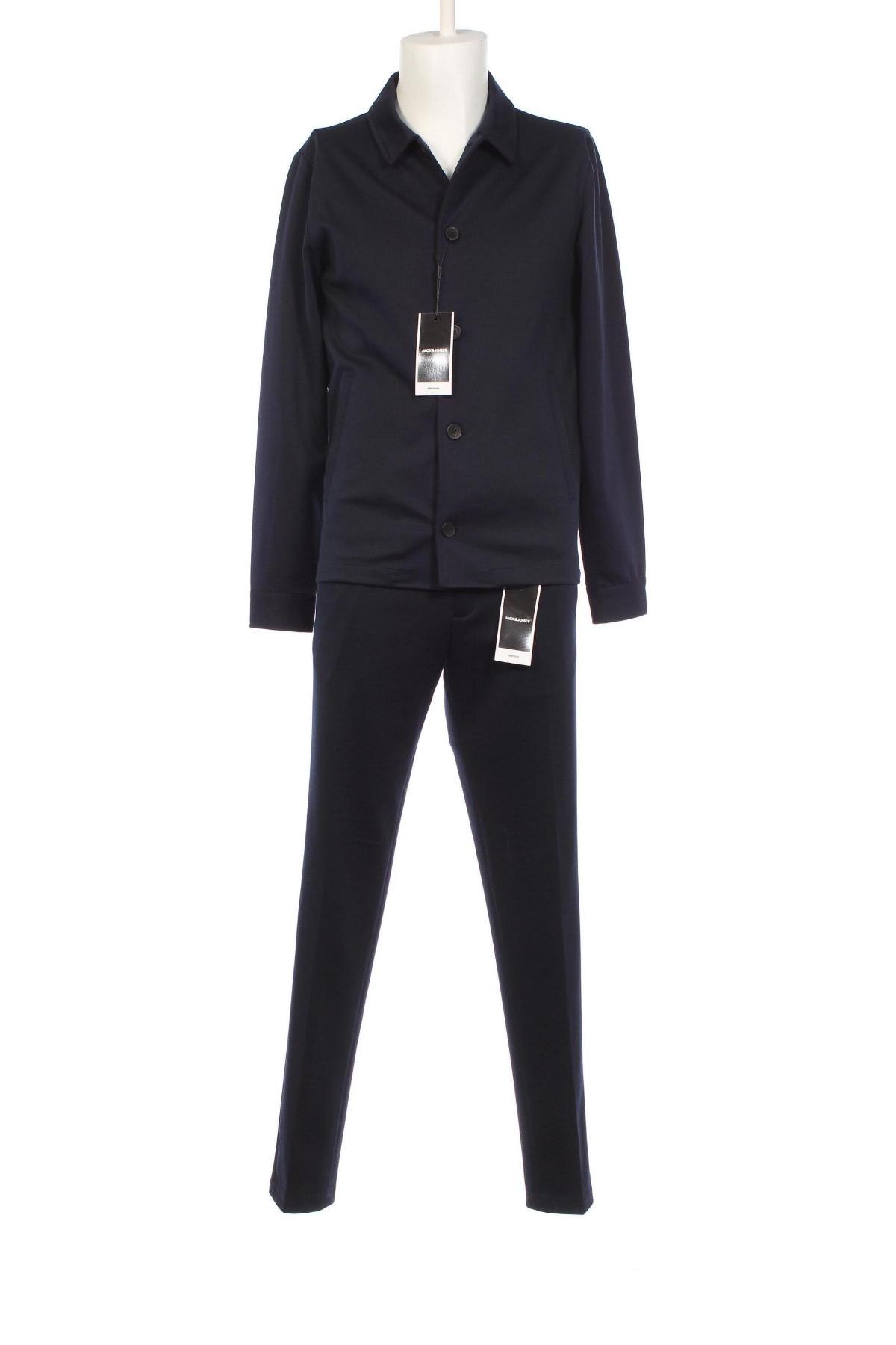 Ανδρικό κοστούμι Jack & Jones PREMIUM, Μέγεθος L, Χρώμα Μπλέ, Τιμή 64,25 €