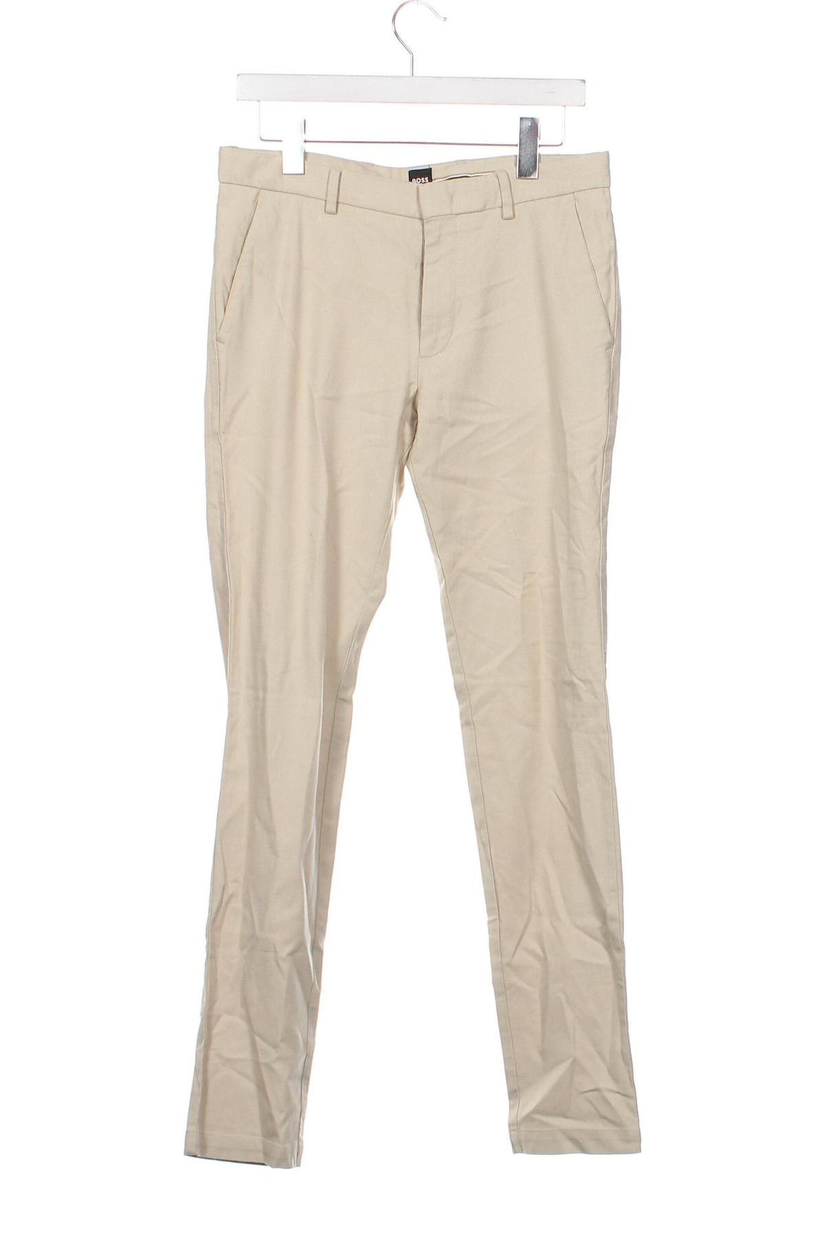 Мъжки панталон BOSS, Размер M, Цвят Бежов, Цена 58,73 лв.