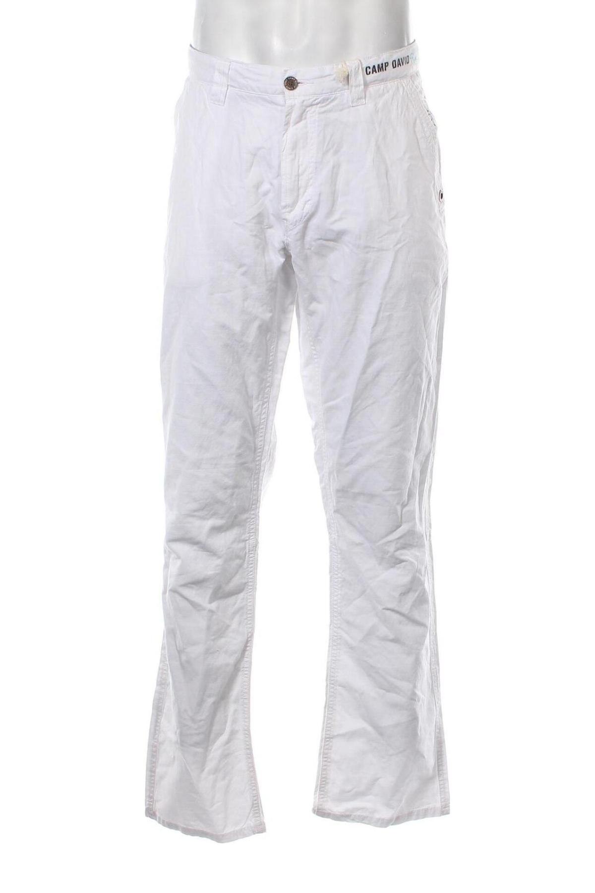 Мъжки панталон Camp David, Размер L, Цвят Бял, Цена 132,00 лв.