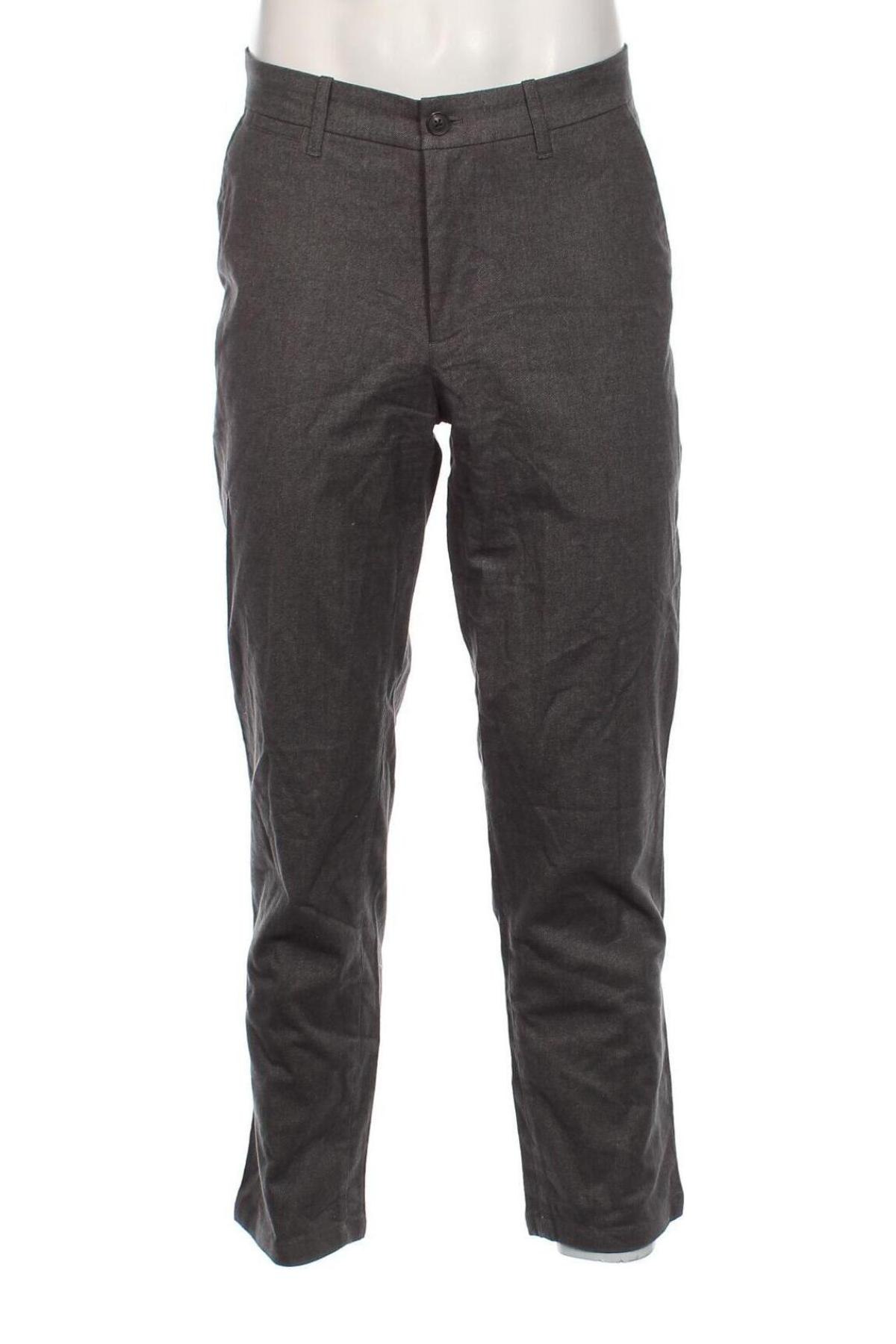 Ανδρικό παντελόνι Dressmann, Μέγεθος L, Χρώμα Γκρί, Τιμή 17,94 €