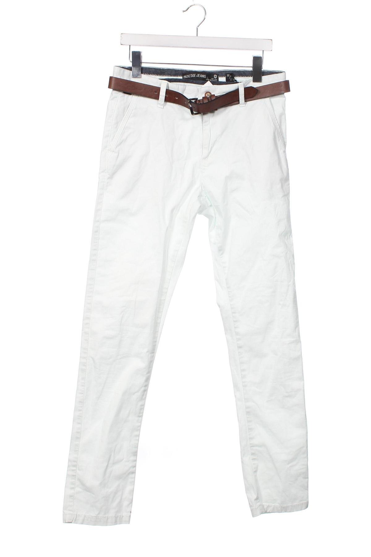 Pantaloni de bărbați Indicode, Mărime M, Culoare Alb, Preț 286,18 Lei