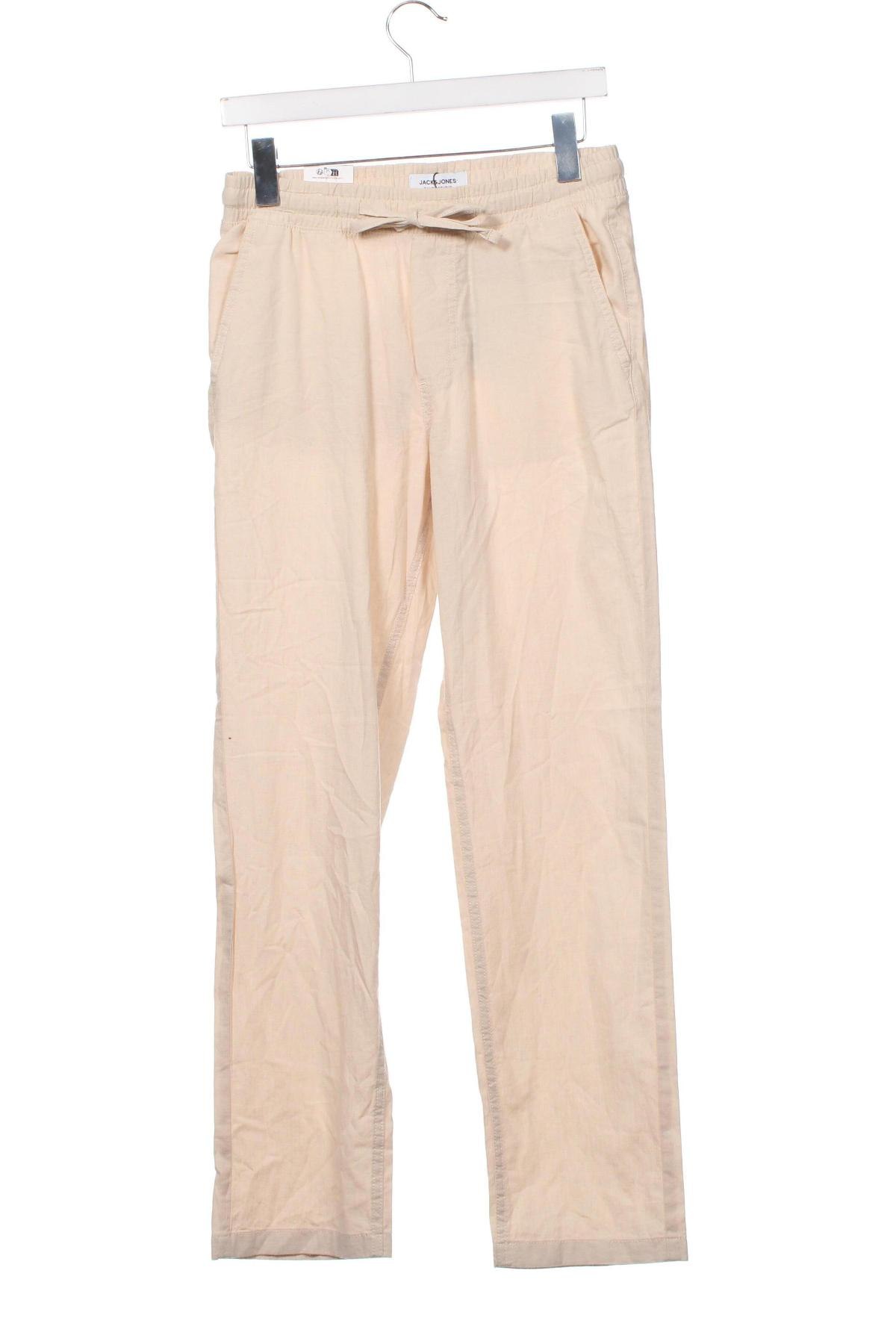 Pantaloni de bărbați Jack & Jones, Mărime XS, Culoare Bej, Preț 51,25 Lei