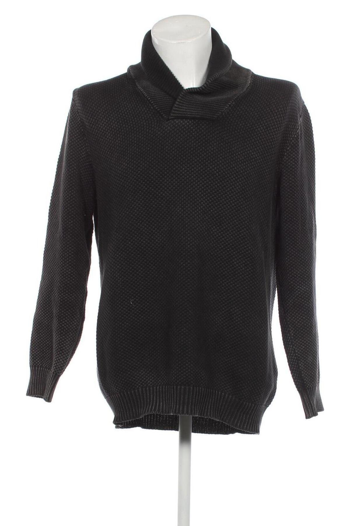 Ανδρικό πουλόβερ, Μέγεθος L, Χρώμα Μαύρο, Τιμή 6,28 €