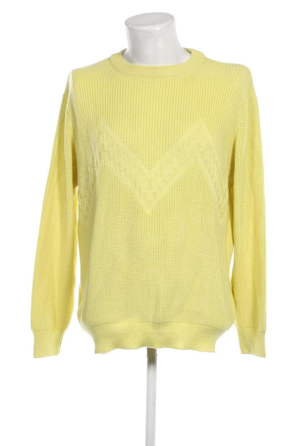 Ανδρικό πουλόβερ, Μέγεθος XL, Χρώμα Κίτρινο, Τιμή 5,38 €