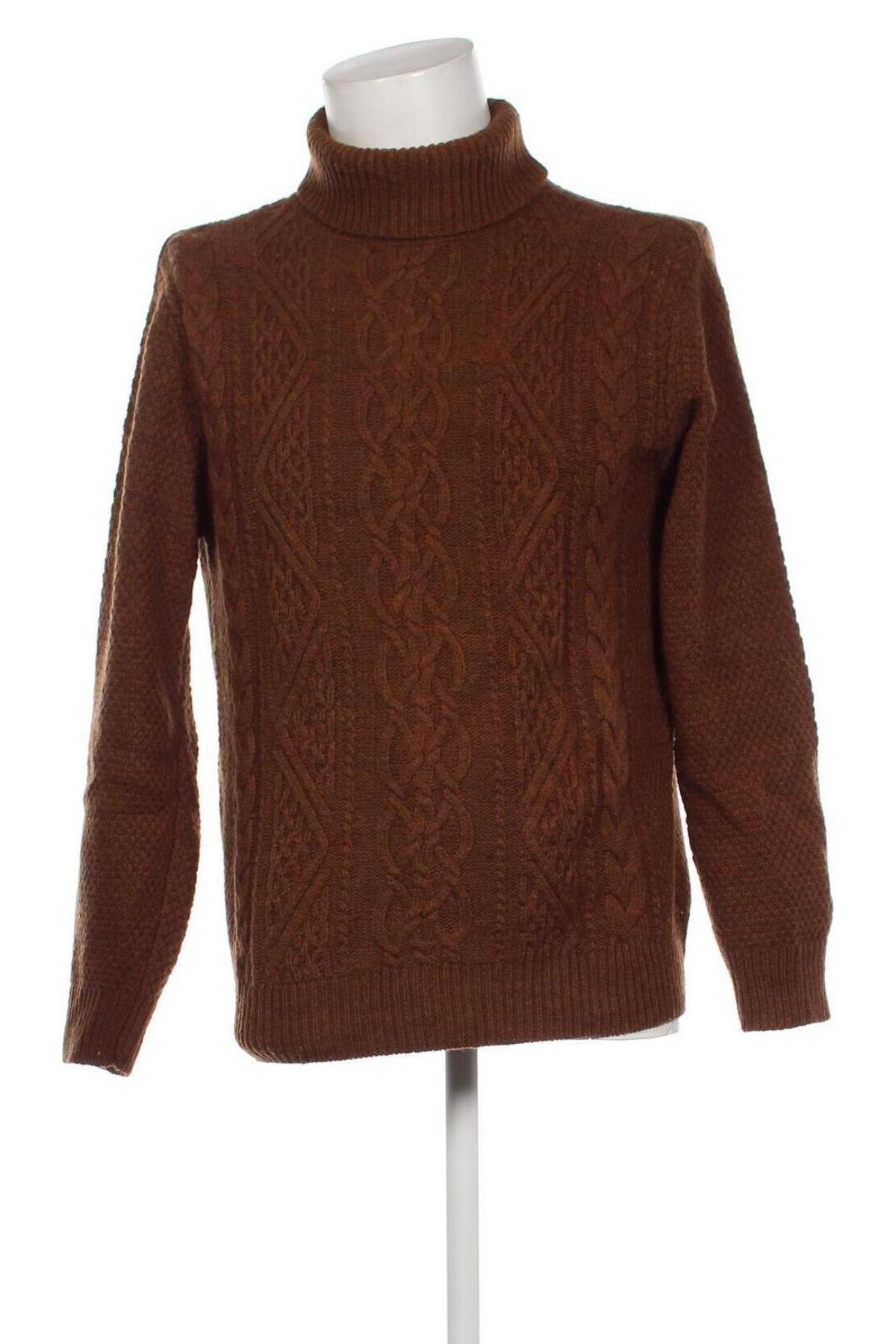 Мъжки пуловер, Размер M, Цвят Кафяв, Цена 14,50 лв.