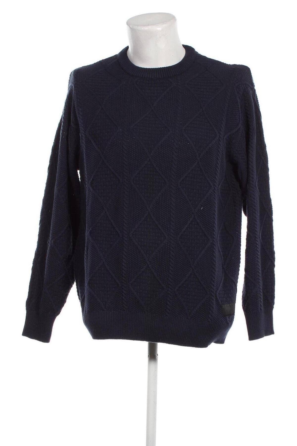Ανδρικό πουλόβερ ! Solid, Μέγεθος L, Χρώμα Μπλέ, Τιμή 16,70 €