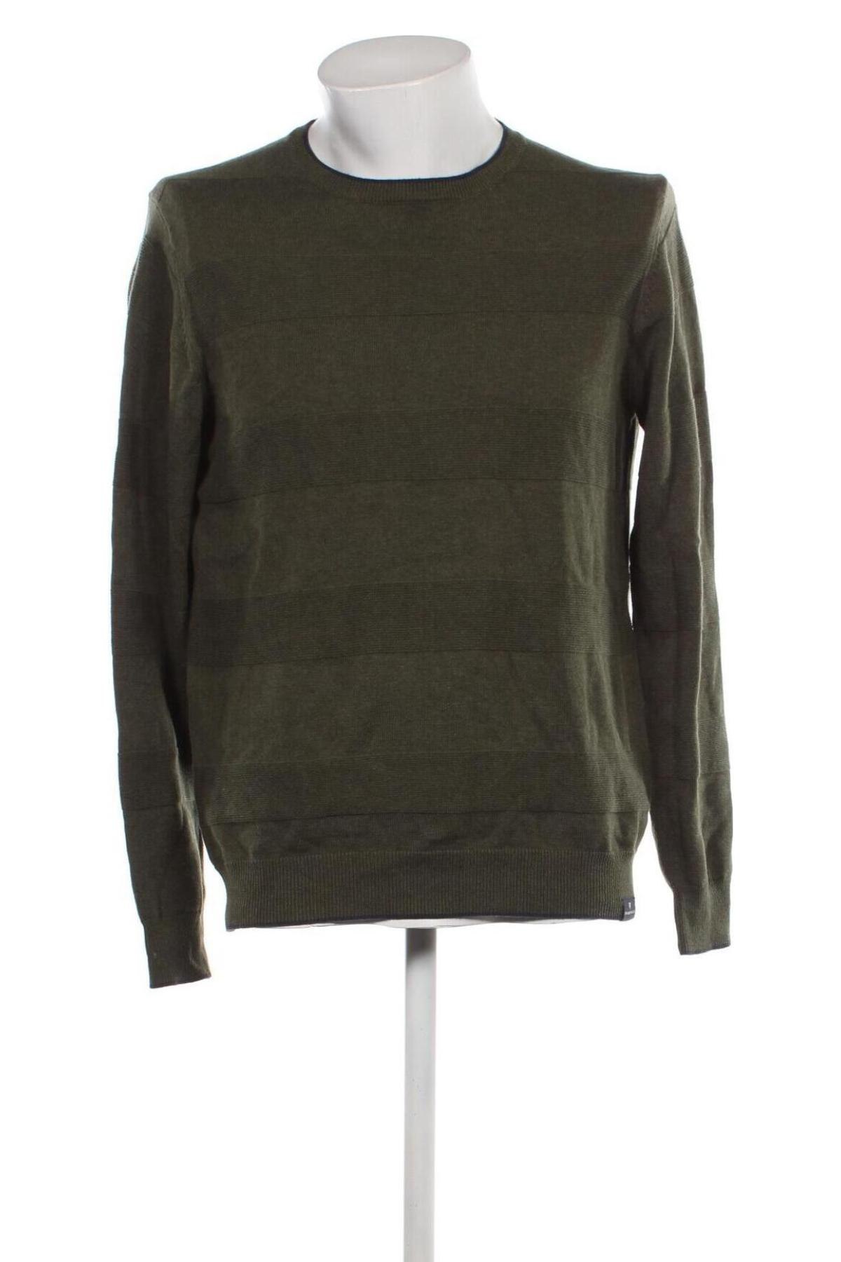 Мъжки пуловер Basefield, Размер L, Цвят Зелен, Цена 11,04 лв.