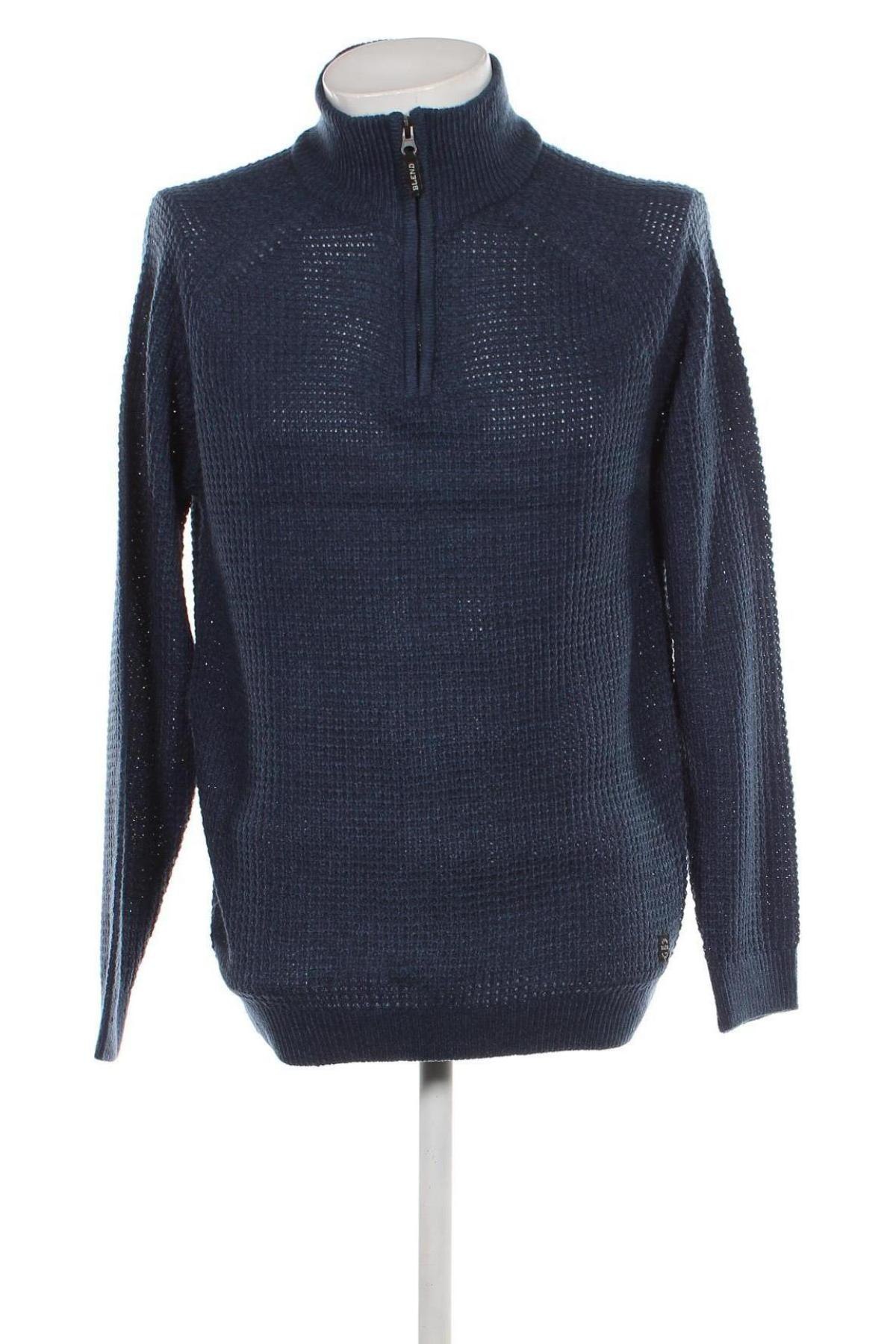 Ανδρικό πουλόβερ Blend, Μέγεθος L, Χρώμα Μπλέ, Τιμή 17,81 €