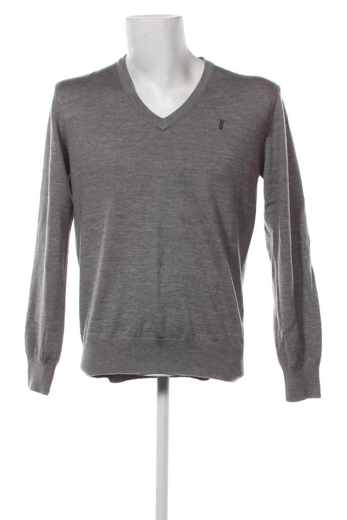 Мъжки пуловер Bruun & Stengade, Размер L, Цвят Сив, Цена 11,88 лв.