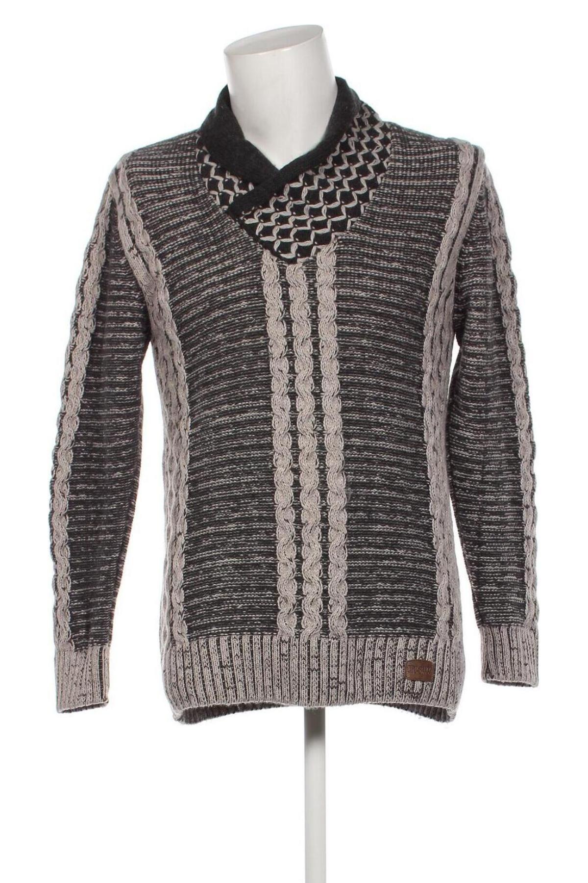 Pánsky sveter  Cipo & Baxx, Veľkosť L, Farba Sivá, Cena  6,99 €