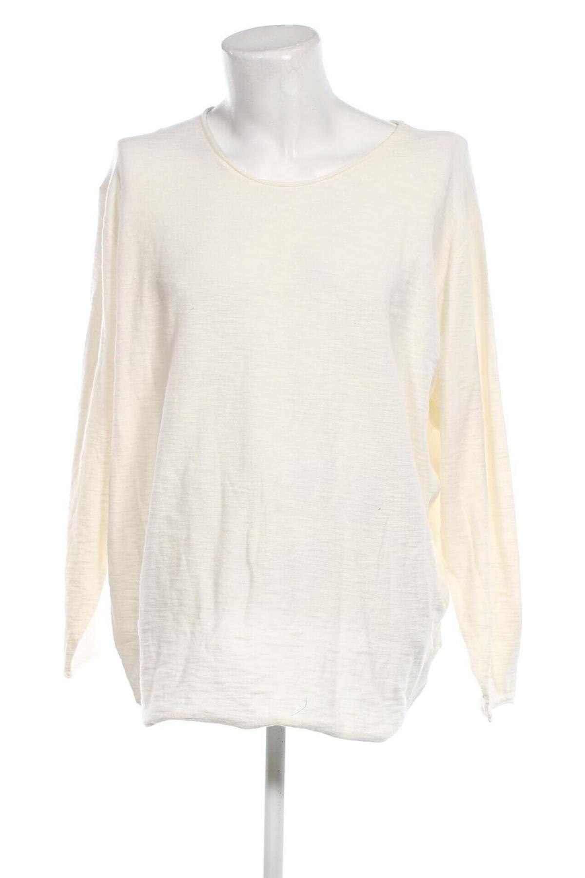 Ανδρικό πουλόβερ Jack & Jones, Μέγεθος 5XL, Χρώμα Λευκό, Τιμή 17,88 €