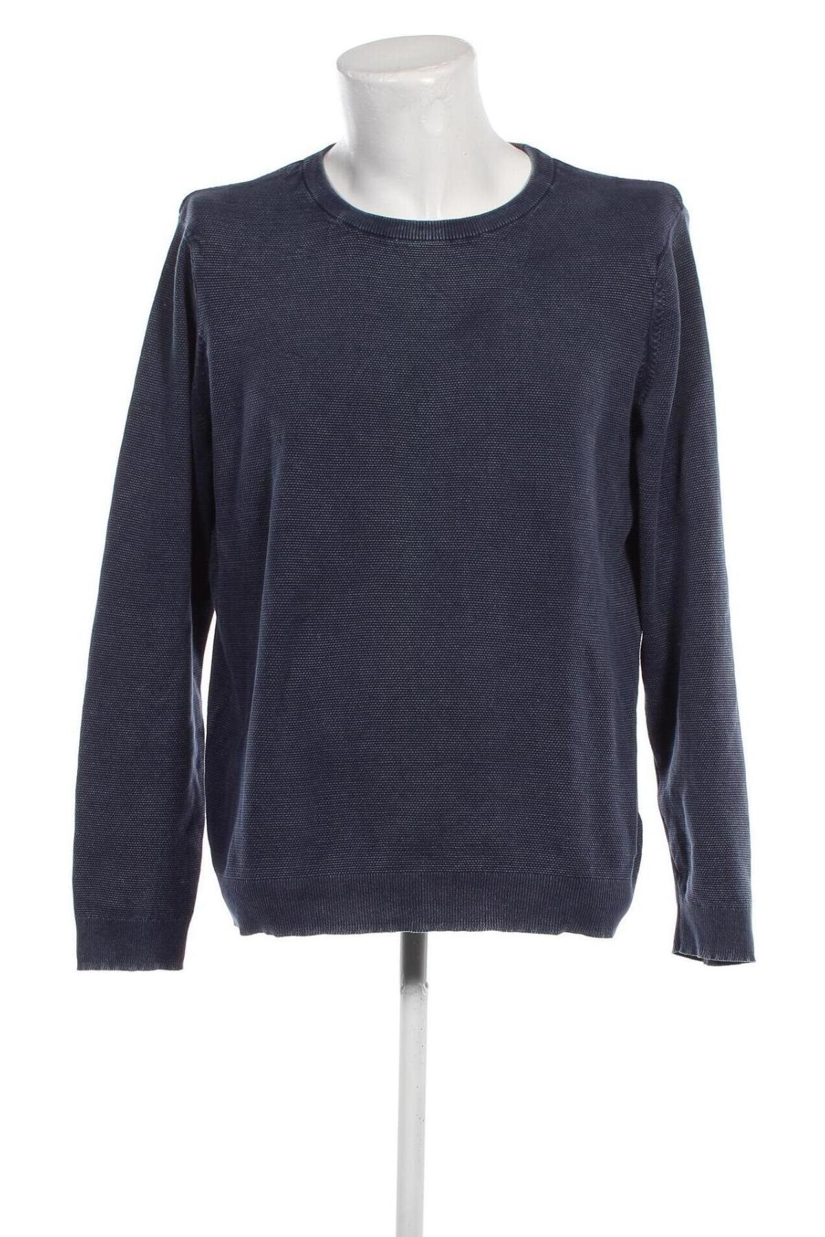 Ανδρικό πουλόβερ Jean Pascale, Μέγεθος XL, Χρώμα Μπλέ, Τιμή 5,38 €