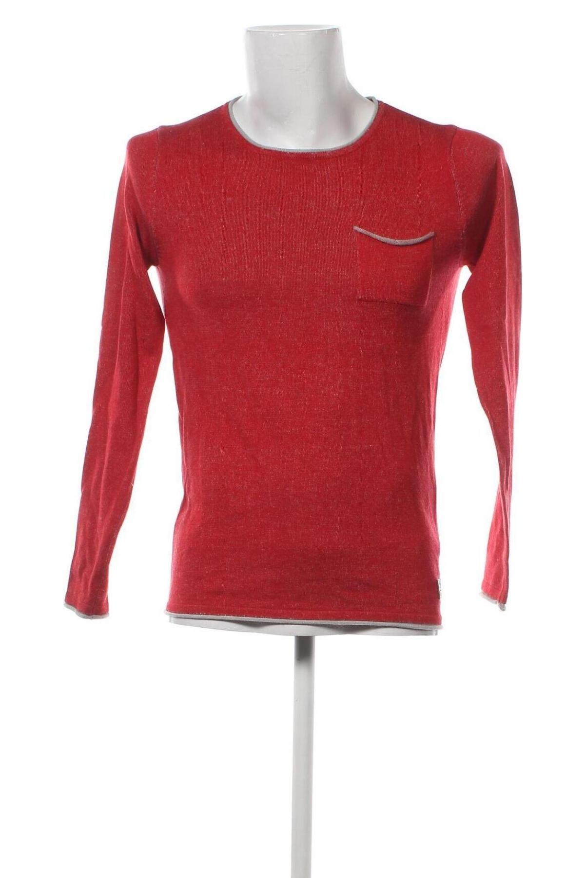 Мъжки пуловер John Devin, Размер S, Цвят Червен, Цена 9,28 лв.