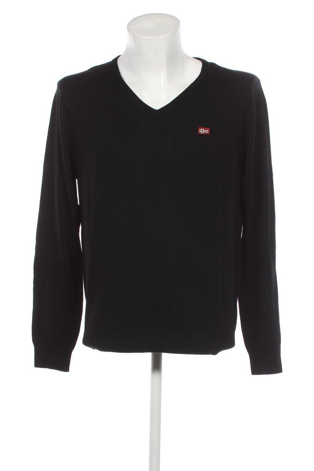 Ανδρικό πουλόβερ Napapijri, Μέγεθος L, Χρώμα Μαύρο, Τιμή 47,26 €