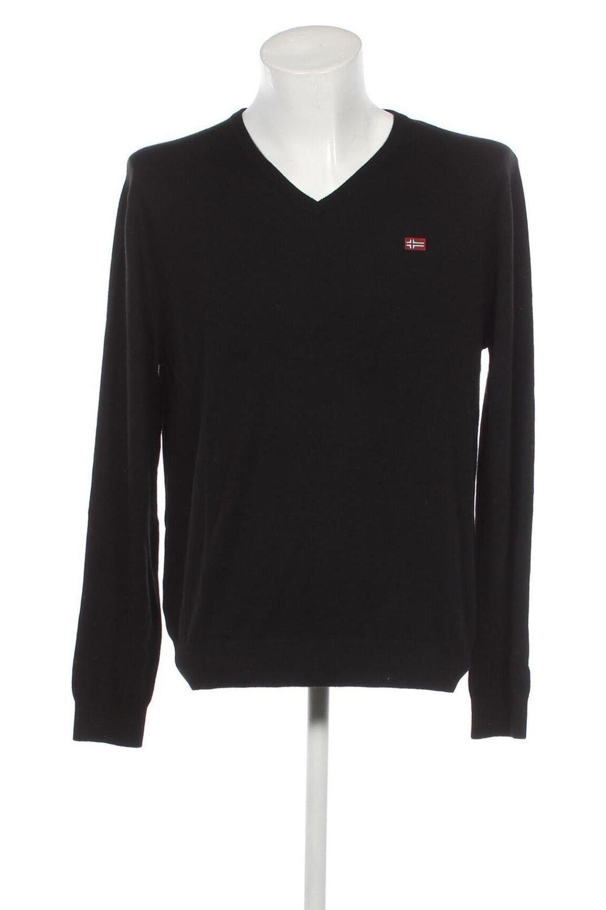 Ανδρικό πουλόβερ Napapijri, Μέγεθος XL, Χρώμα Μαύρο, Τιμή 34,46 €