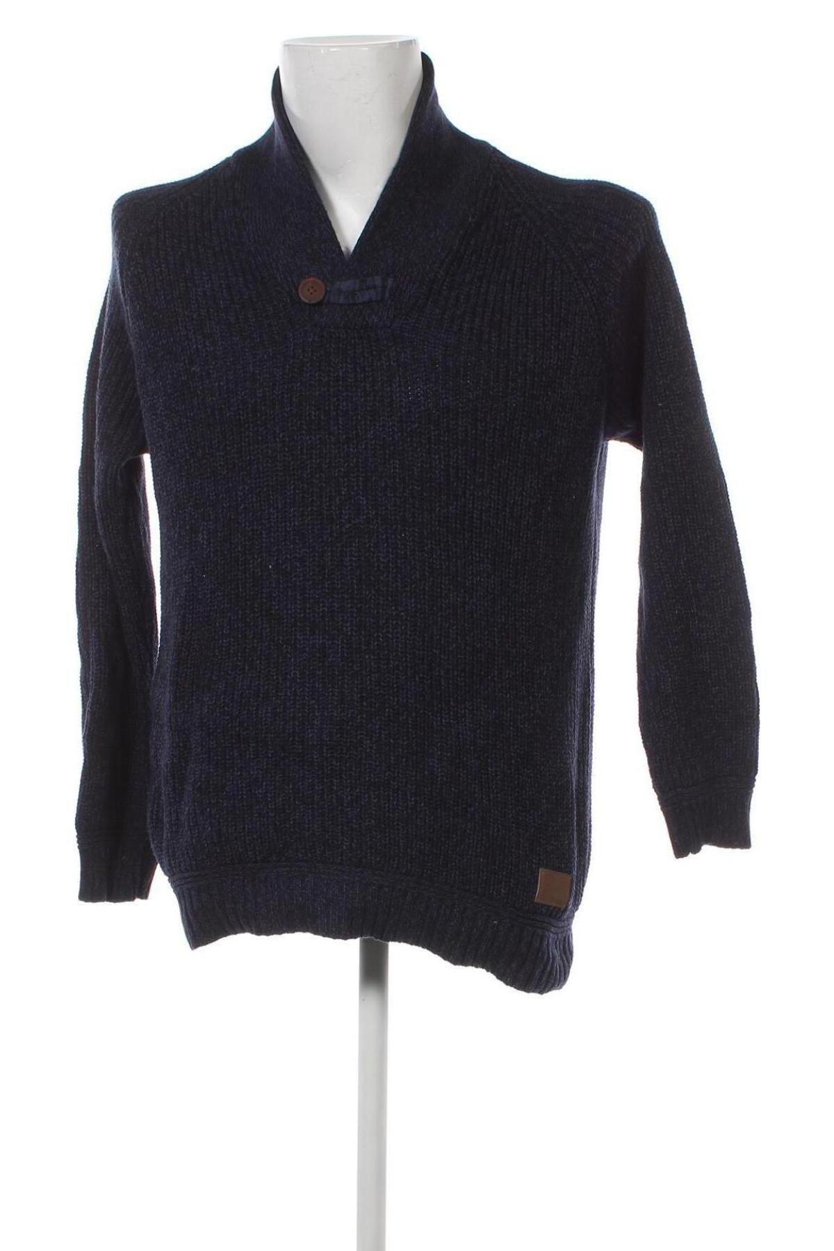 Ανδρικό πουλόβερ Status, Μέγεθος L, Χρώμα Μπλέ, Τιμή 6,93 €