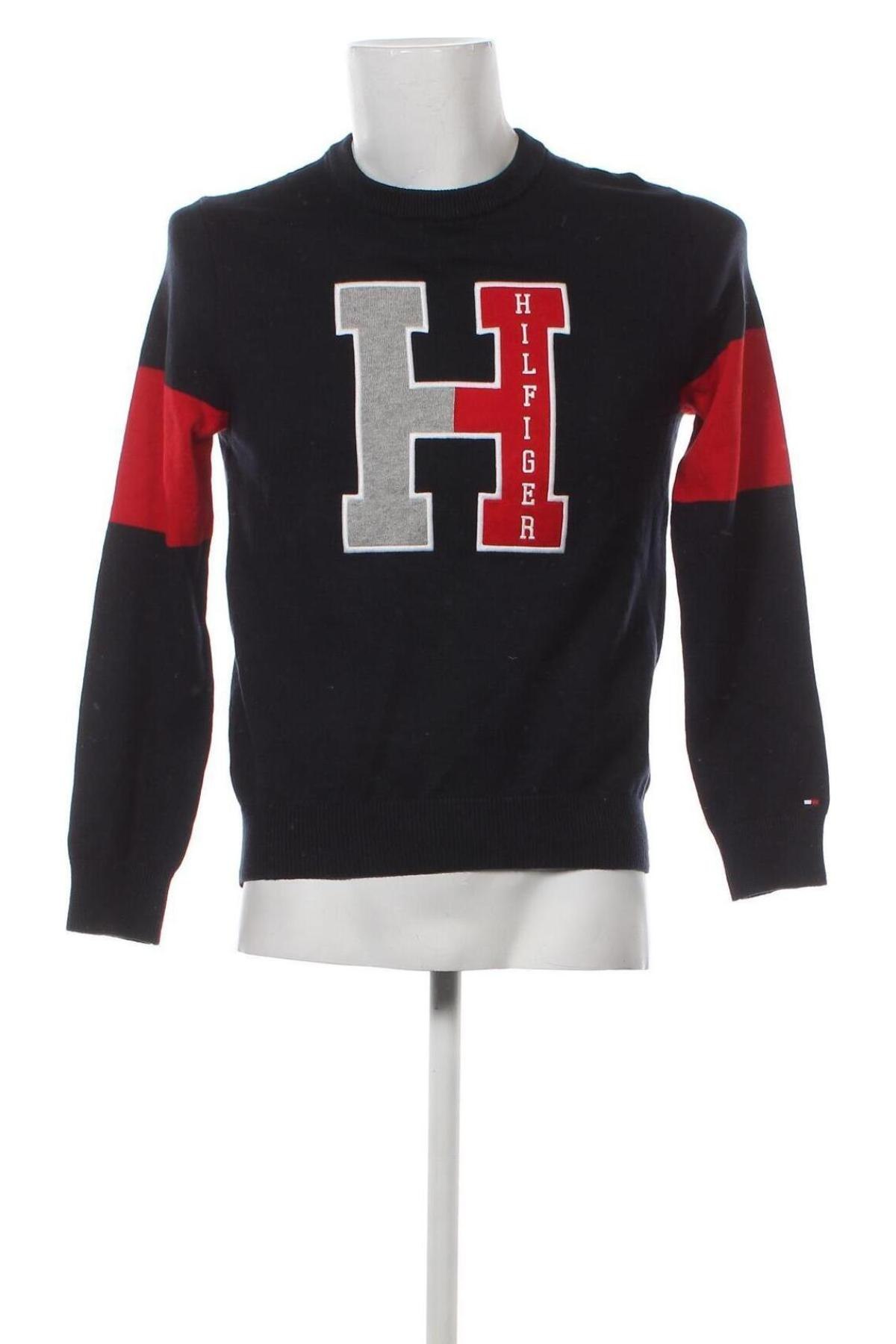 Мъжки пуловер Tommy Hilfiger, Размер XS, Цвят Син, Цена 61,12 лв.