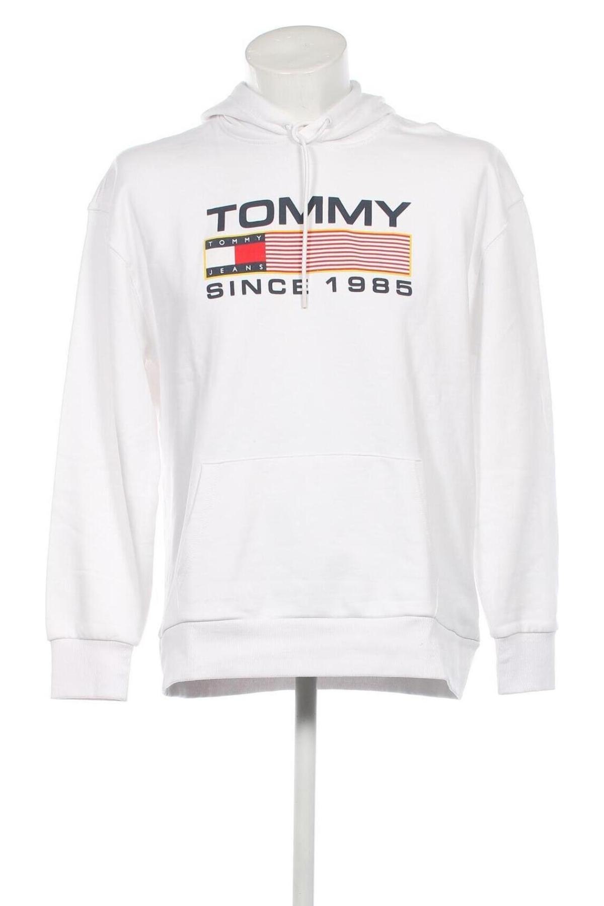 Мъжки суичър Tommy Jeans, Размер M, Цвят Бял, Цена 150,00 лв.