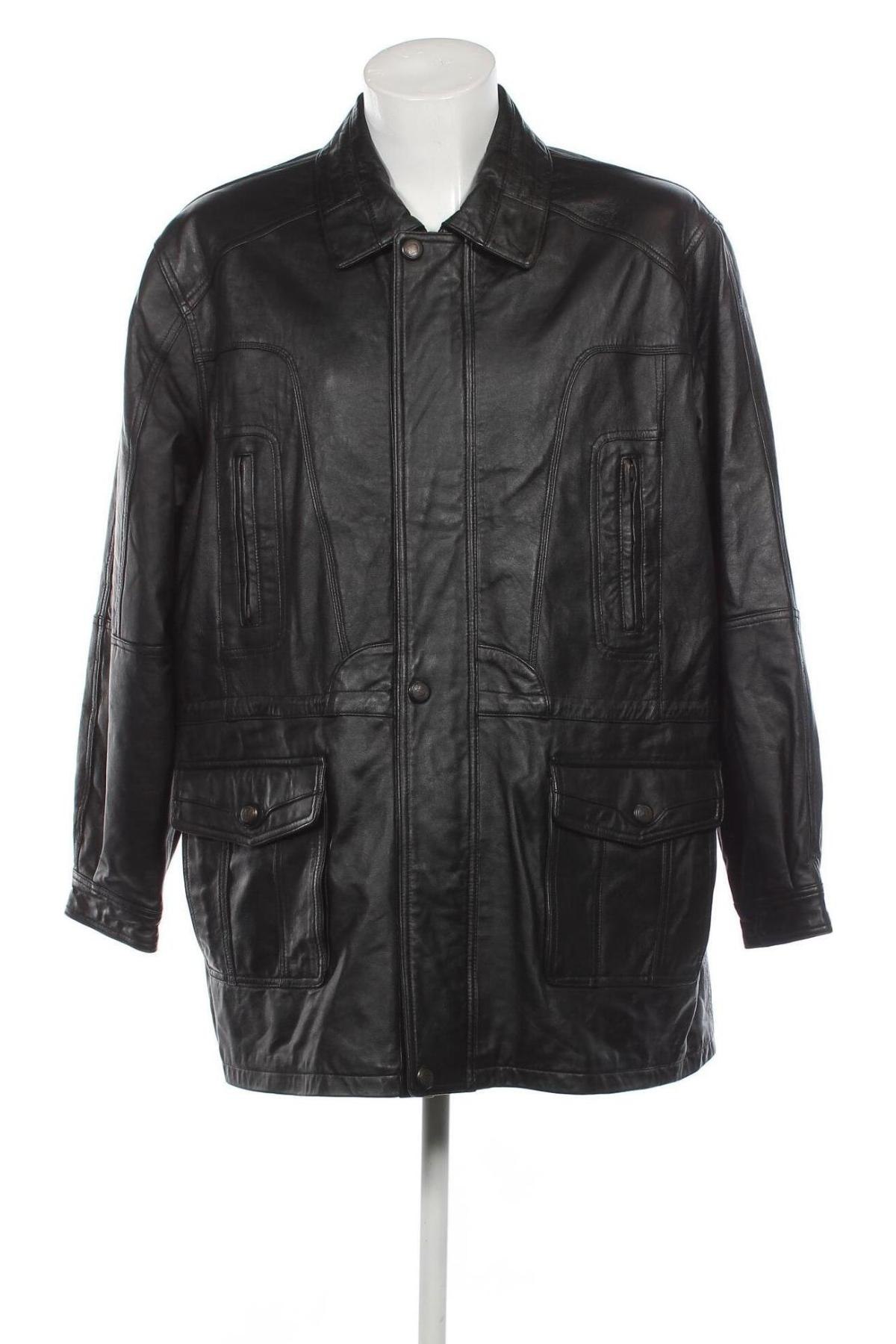 Pánska kožená bunda , Veľkosť XL, Farba Čierna, Cena  15,17 €