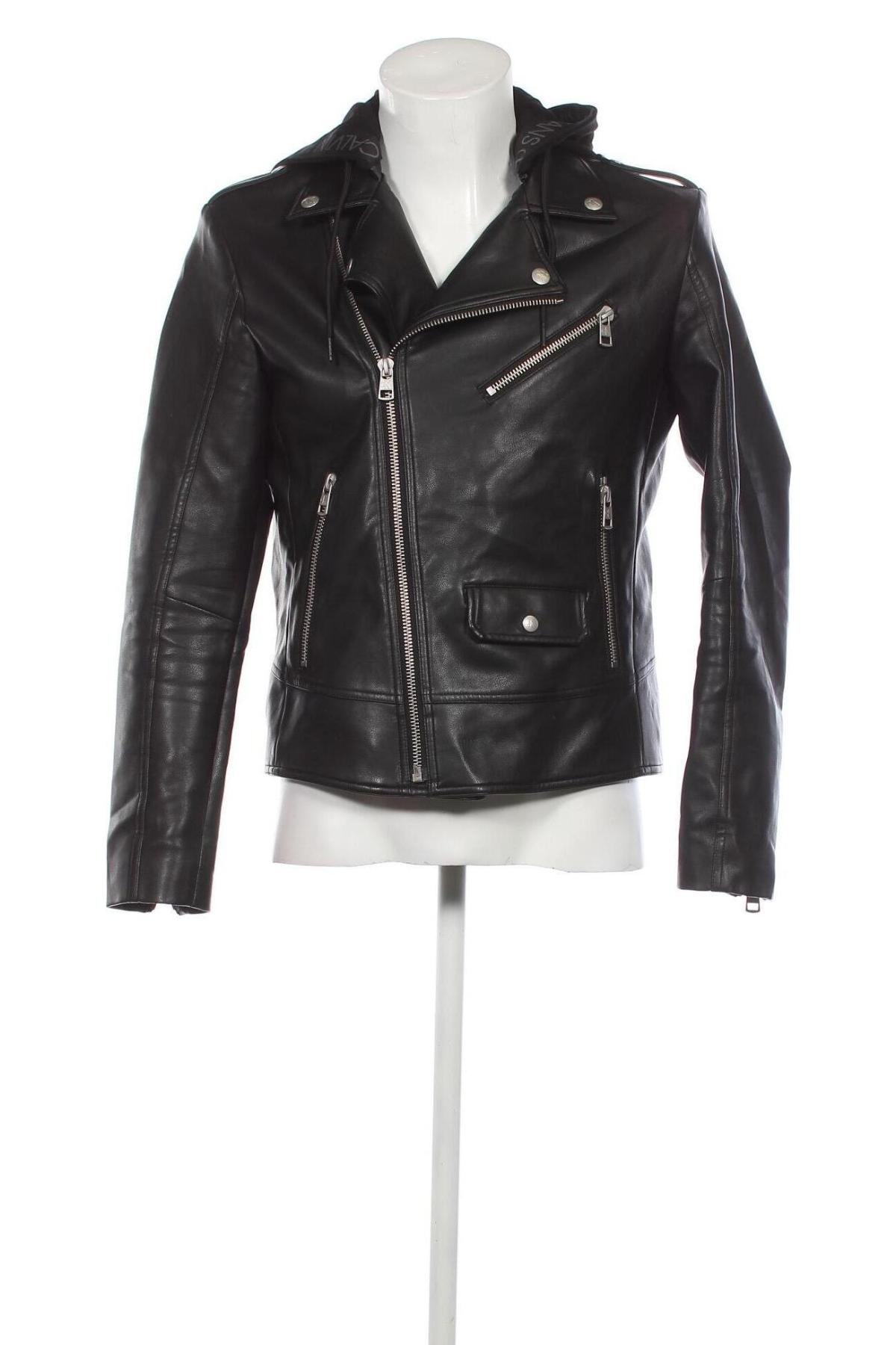 Pánska kožená bunda  Calvin Klein Jeans, Veľkosť M, Farba Čierna, Cena  140,72 €