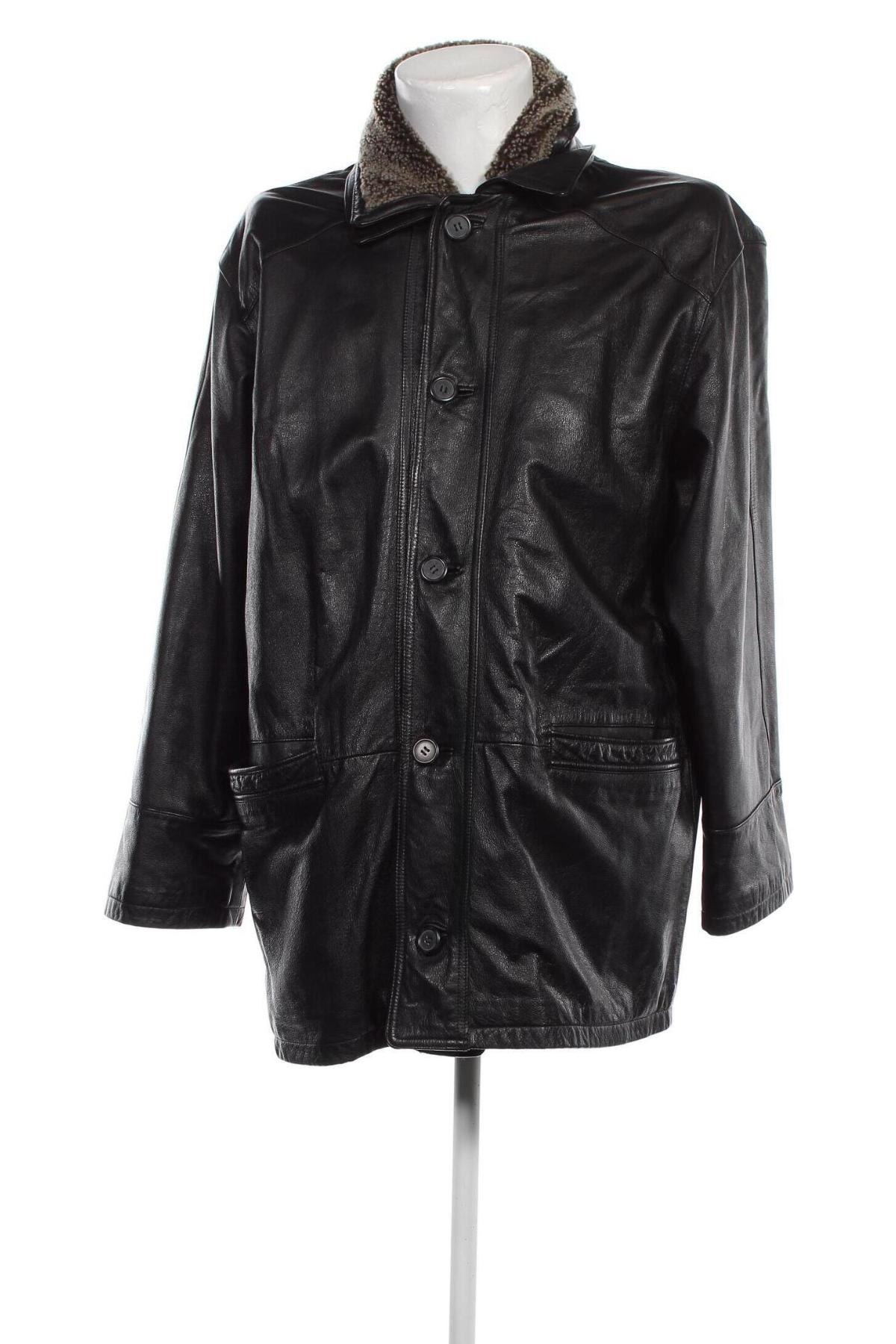 Pánska kožená bunda  Morena, Veľkosť XL, Farba Čierna, Cena  15,17 €