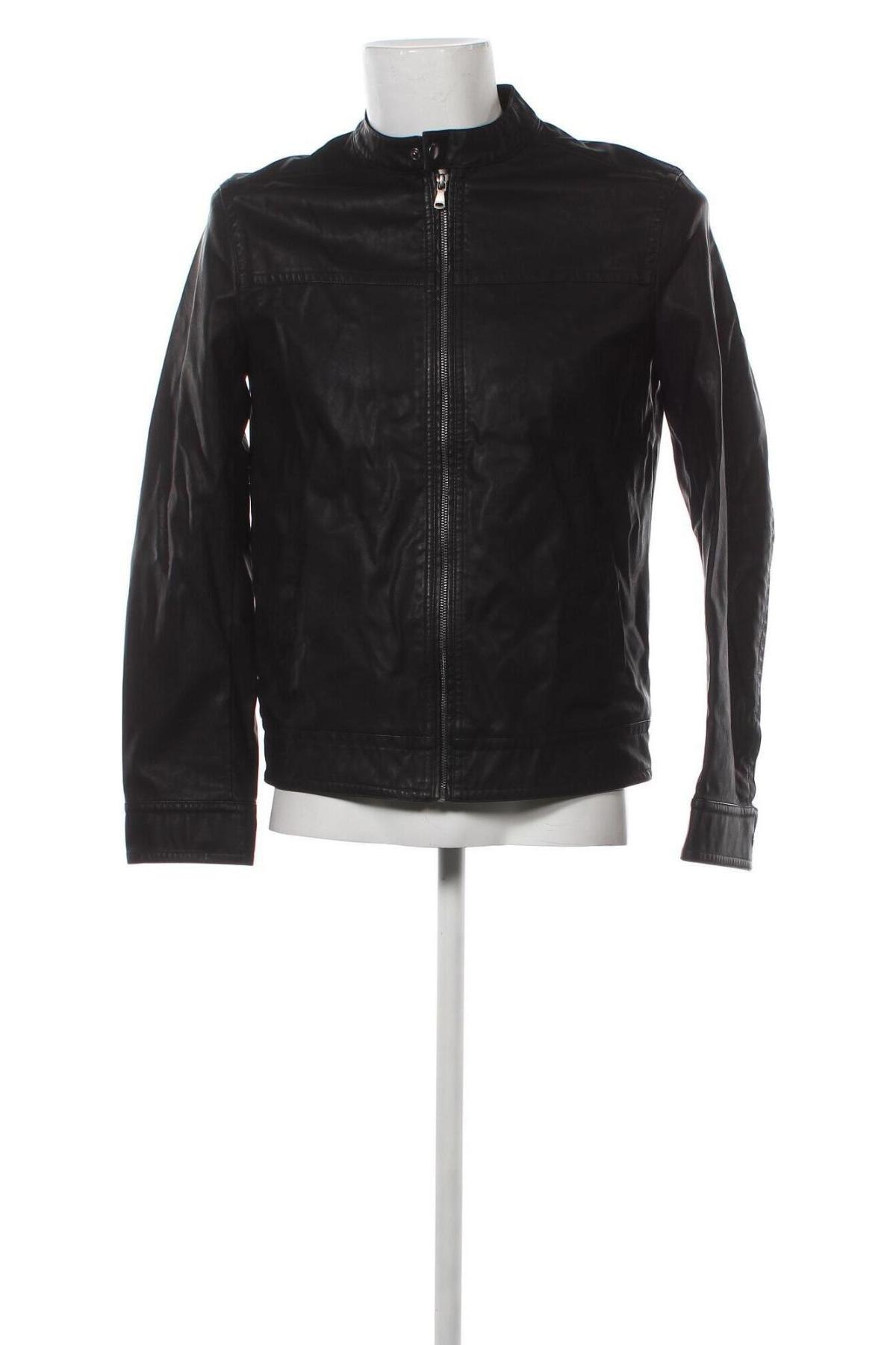 Pánská kožená bunda  Sisley, Velikost M, Barva Černá, Cena  2 053,00 Kč