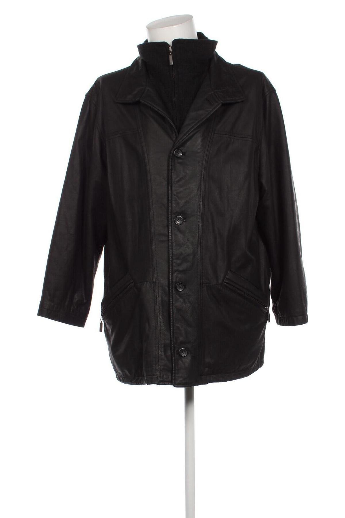 Ανδρικό δερμάτινο μπουφάν Walbusch, Μέγεθος XL, Χρώμα Μαύρο, Τιμή 63,74 €