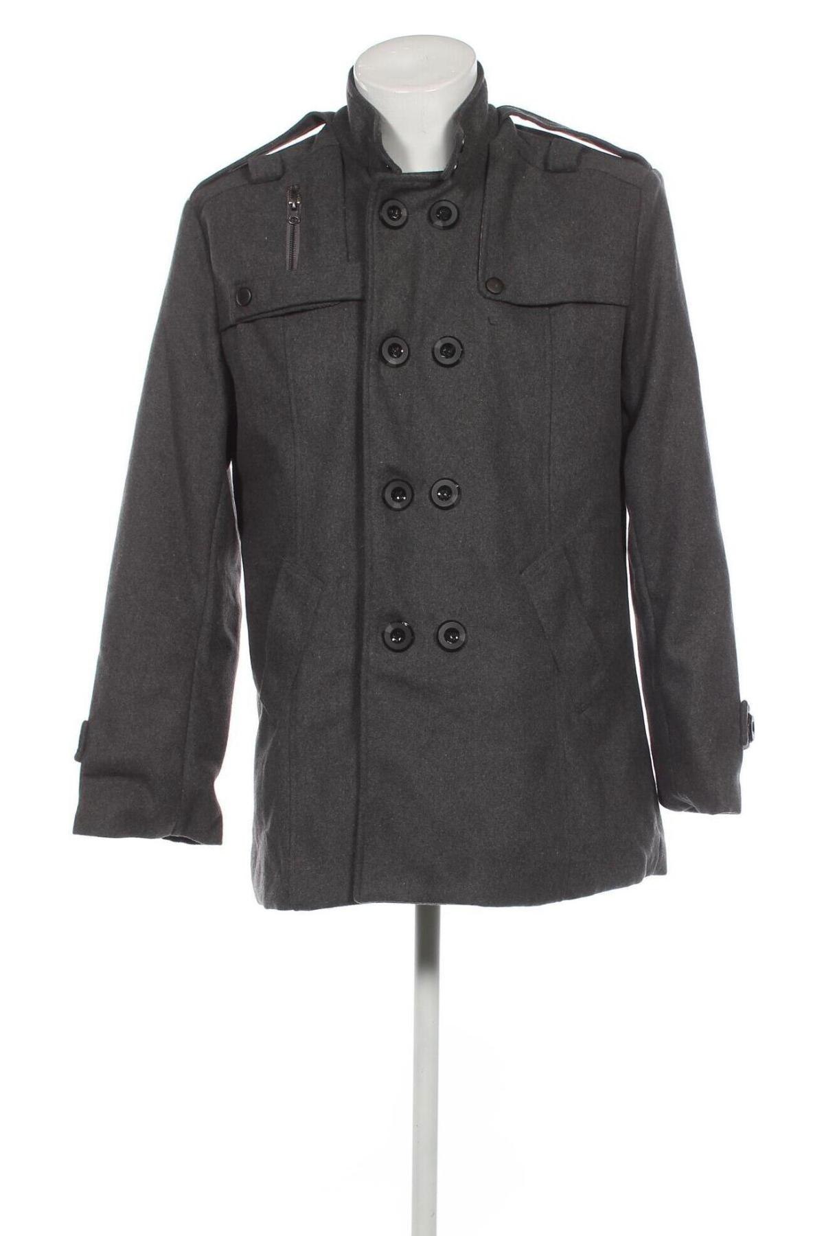 Мъжко палто, Размер L, Цвят Сив, Цена 32,10 лв.