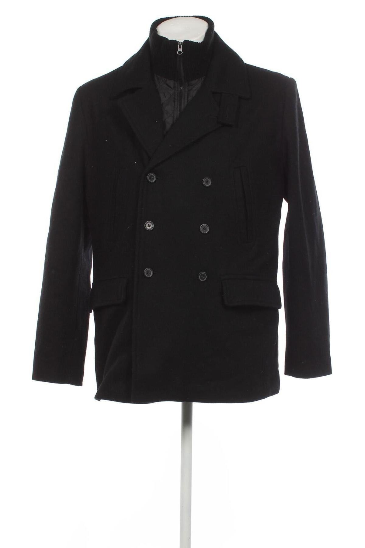 Ανδρικά παλτό Clockhouse, Μέγεθος L, Χρώμα Μαύρο, Τιμή 19,86 €