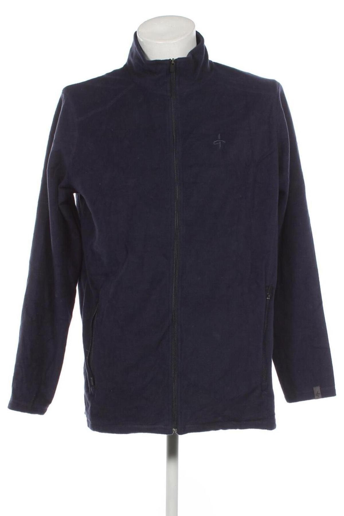 Ανδρική ζακέτα fleece Cross Sportswear, Μέγεθος XXL, Χρώμα Μπλέ, Τιμή 10,02 €