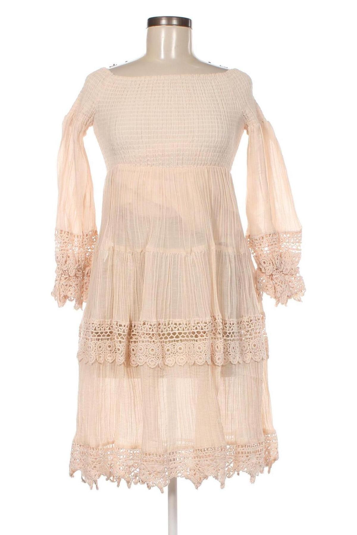 Kleid Guess, Größe XS, Farbe Beige, Preis 98,45 €