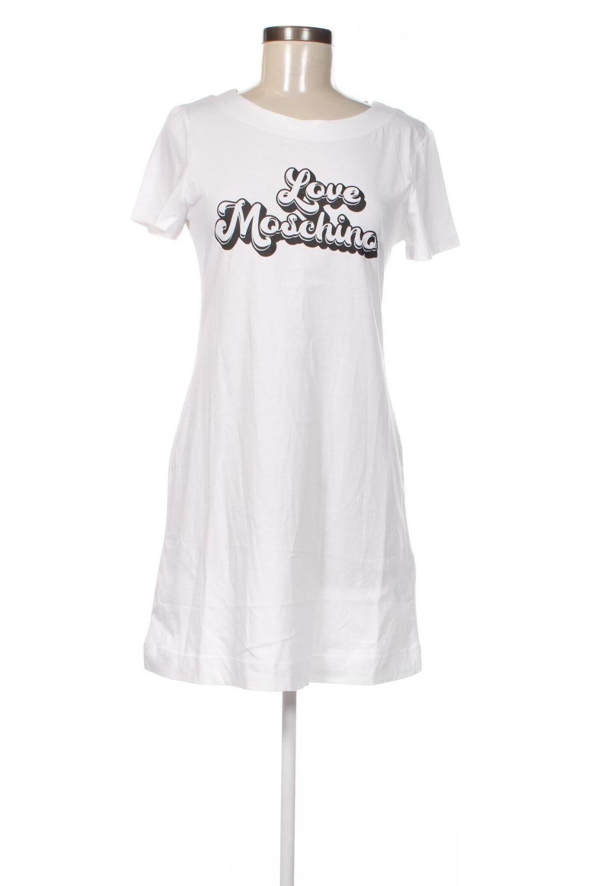 Sukienka Love Moschino, Rozmiar L, Kolor Biały, Cena 561,35 zł