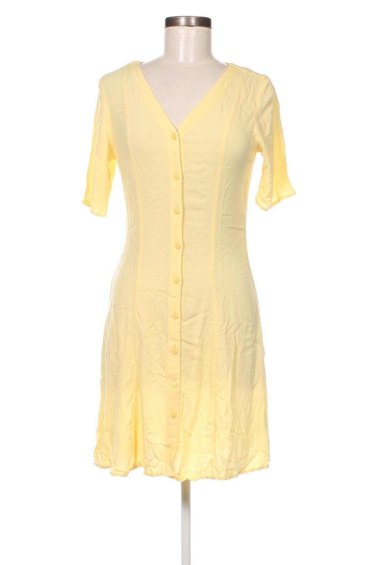 Kleid Monki, Größe XS, Farbe Gelb, Preis 8,59 €