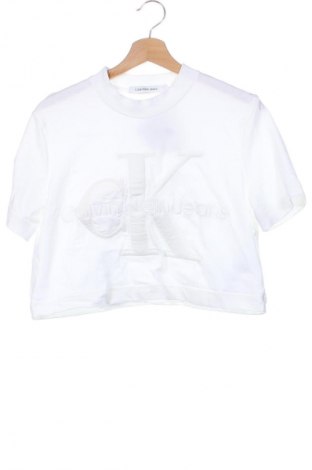 Damen T-Shirt Calvin Klein, Größe L, Farbe Weiß, Preis 56,99 €