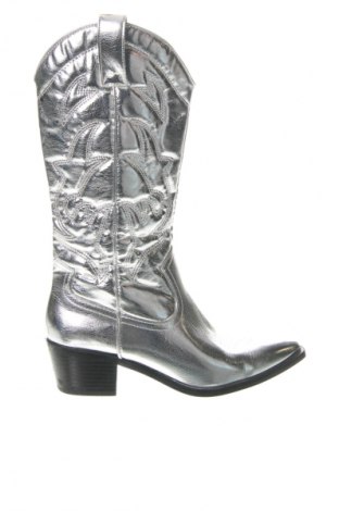 Damenstiefel Stradivarius, Größe 38, Farbe Silber, Preis € 40,99