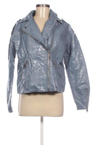 Damen Lederjacke Missguided, Größe S, Farbe Blau, Preis 36,99 €