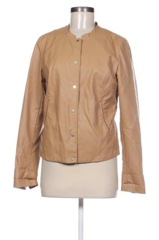 Damen Lederjacke Promod, Größe M, Farbe Beige, Preis 29,99 €