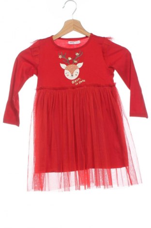 Kinderkleid Sinsay, Größe 3-4y/ 104-110 cm, Farbe Rot, Preis € 7,99