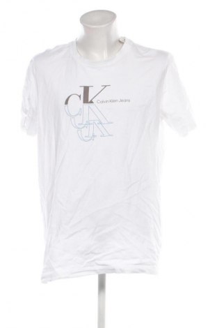 Herren T-Shirt Calvin Klein Jeans, Größe XXL, Farbe Weiß, Preis € 40,99