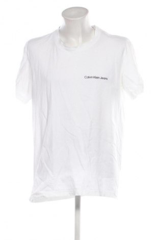 Tricou de bărbați Calvin Klein Jeans, Mărime XXL, Culoare Alb, Preț 267,99 Lei