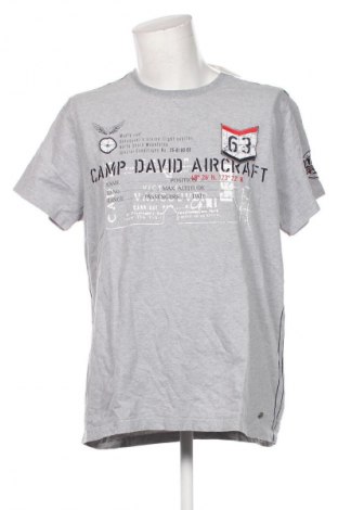 Herren T-Shirt Camp David, Größe XXL, Farbe Grau, Preis 18,99 €