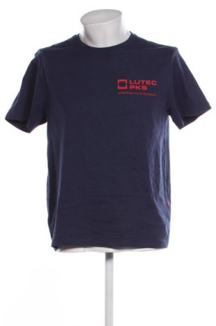 Herren T-Shirt Engelbert Strauss, Größe M, Farbe Blau, Preis 15,00 €