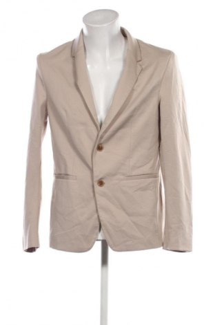 Herren Sakko Zara, Größe L, Farbe Beige, Preis € 38,99