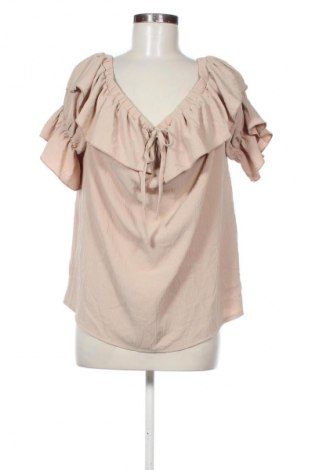 Bluzka damska SHEIN, Rozmiar XXL, Kolor Beżowy, Cena 33,99 zł