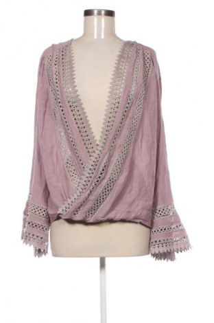 Bluzka damska Yoins, Rozmiar L, Kolor Popielaty róż, Cena 52,03 zł