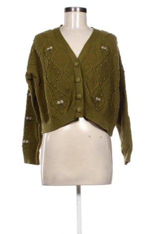 Damski kardigan Stradivarius, Rozmiar S, Kolor Zielony, Cena 80,38 zł