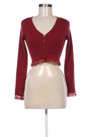 Дамска жилетка Parallel Lines, Размер M, Цвят Червен, Цена 14,41 €