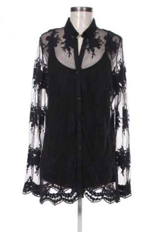 Γυναικείο πουκάμισο Ashley Brooke, Μέγεθος XL, Χρώμα Μαύρο, Τιμή 15,00 €