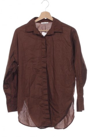Γυναικείο πουκάμισο Defacto, Μέγεθος XS, Χρώμα Καφέ, Τιμή 23,79 €
