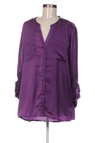 Γυναικείο πουκάμισο Flame, Μέγεθος XXL, Χρώμα Βιολετί, Τιμή 6,99 €